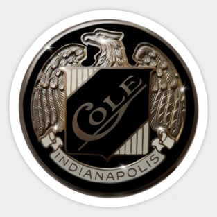 Indianapolis Coles Motor Car Company Sticker